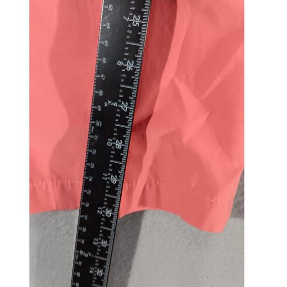 CHICO’S Rose Coral Straight-Leg Utility Pants Women’s Size 2 Zip Pockets Stylish - Picture 2 of 6